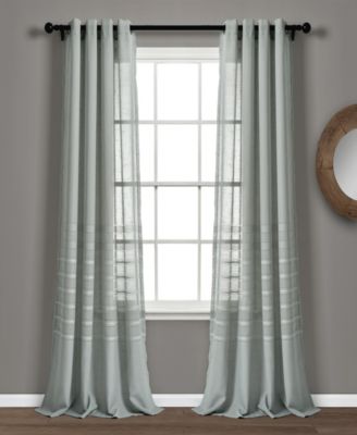 Lush Décor - Bridie Grommet Sheer 52"x84" Window Panel Set