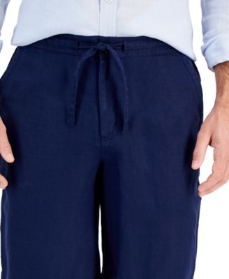 Club Room - Men's Linen Drawstring Shorts