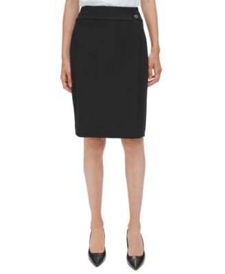 Calvin Klein - Women's Faux-Wrap Pencil Skirt