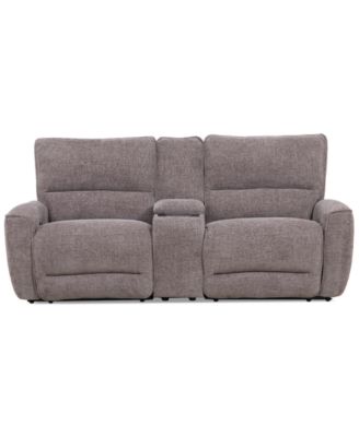 Furniture - Deklyn 89" 3-Pc. Fabric Sofa with 2 Power Recliners & 1 Console