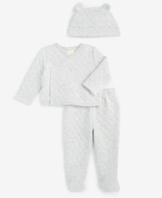 First Impressions - Baby Unisex Hat, Cardigan & Pants Set