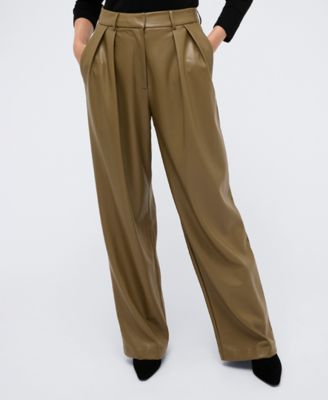 Kenneth Cole - Women's High-Rise Wide-Leg Double-Pleated Pants