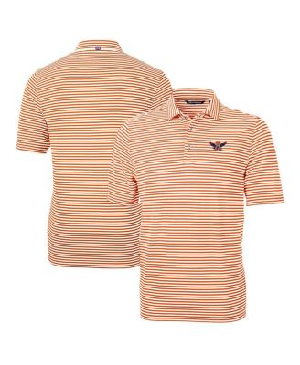 Cutter & Buck - Men's Orange Auburn Tigers Big Tall Team Logo Virtue Eco Pique Stripe Polo