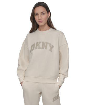 DKNY - Women's Rhinestone Logo Crewneck Top