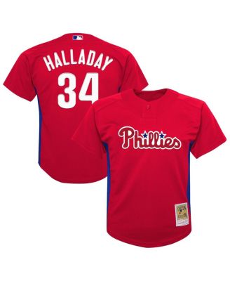 Mitchell & Ness - Preschool Roy Halladay Red Philadelphia Phillies Cooperstown Collection Mesh Batting Practice Jersey