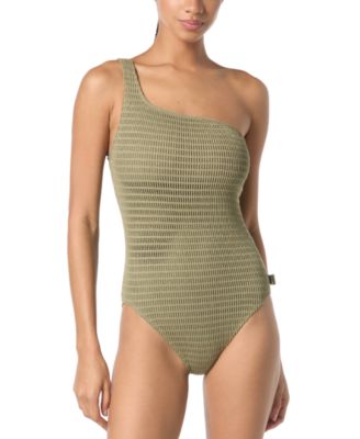 Michael Kors - Women's Crochet One-Shoulder One-Piece Swimsuit