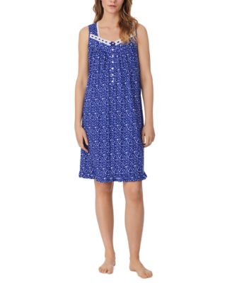 Eileen West - Women's Cotton Printed Embellished Chemise