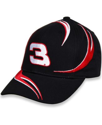 Checkered Flag Sports - Men's Black/Red Dale Earnhardt Good Wrench Swirl Adjustable Hat