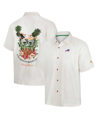 Tommy Bahama - Men's White Buffalo Bills Coconut Matchup Camp Button-Up Shirt