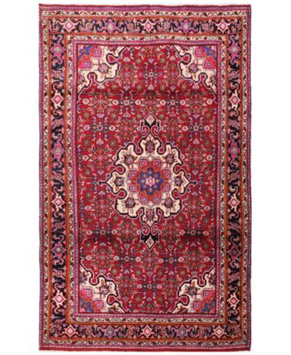 Bashian - Bijar 621332 Red 4'1" x 6'8" Area Rug