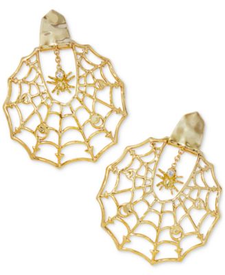 Kendra Scott - Gold-Tone Spider Web Statement Earrings
