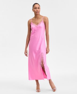 I.N.C. International Concepts - Women's Lace-Trim Satin Nightgown