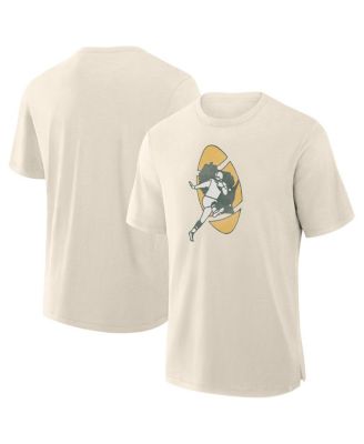 Fanatics - Men's Cream Green Bay Packers Slub T-Shirt