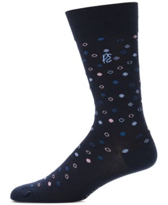 Perry Ellis Portfolio - Men's Polka Dot Crew Socks