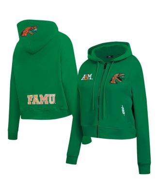 Pro Standard - Women's Green Florida A M Rattlers Game Day Sequin Full-Zip Hooded Jacket