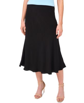 CeCe - Women's Flared Bias Midi Skirt