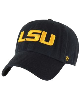'47 Brand - 47 Brand Men's Black LSU Tigers Clean Up Adjustable Hat
