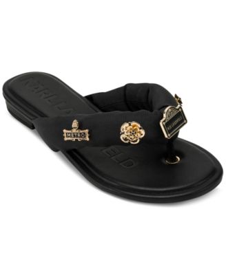 KARL LAGERFELD PARIS - Women's Ceejay Rue Embellished Sandals