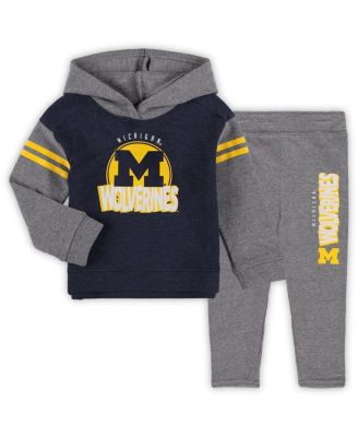 Outerstuff - Girls Toddler Michigan Wolverines Clubhouse&nbsp;Pullover Hoodie and Legging Set