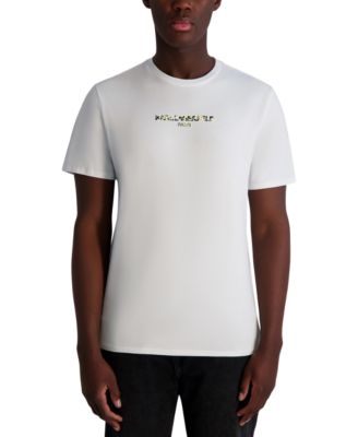 KARL LAGERFELD PARIS - Men's Short Sleeve Textured Logo T-Shirt