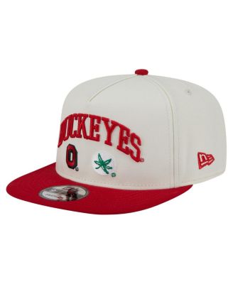 New Era - Men's White Ohio State Buckeyes Collegiate 9FIFTY A-Frame Snapback Hat