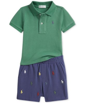 Polo Ralph Lauren - Baby Boys Polo Shirt & Embroidered Shorts Set