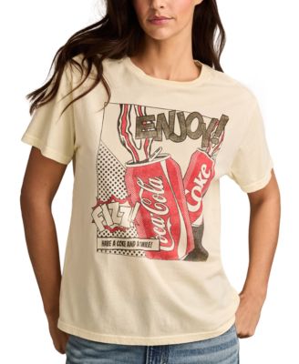 Lucky Brand - Women's Cotton Have A Coke And Smile Graphic T-Shirt