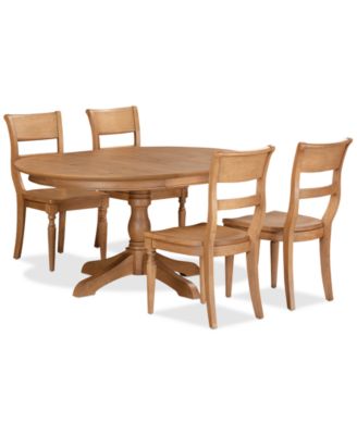 Furniture - Willowmere 5-Pc. Dining Set (Round Table & 4 Wood Chairs)