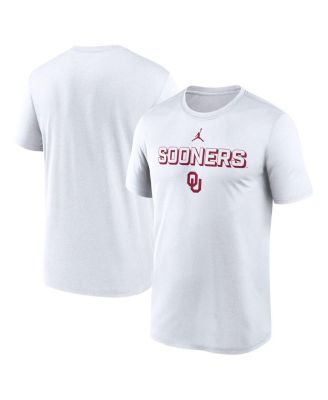Jordan - Men's White Oklahoma Sooners 2025 Sideline Legend Performance T-Shirt