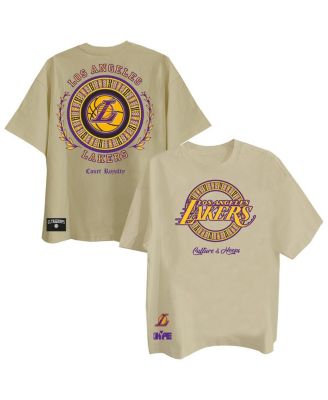 Two Hype - Men's Khaki Los Angeles Lakers Worldwide Collection Premium T-Shirt
