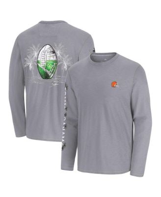 Tommy Bahama - Men's Gray Cleveland Browns Oasis Endzone Lux Long Sleeve T-Shirt