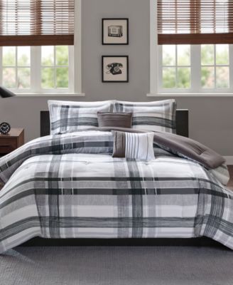 Intelligent Design - Rudy 4-Pc. Plaid Twin/Twin XL Comforter Set