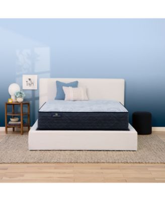 Serta - Perfect Sleeper Blue Lagoon Night 13" Plush Mattress Set, Twin