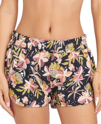 Volcom - Juniors' Fronds Forever Printed Swim Shorts