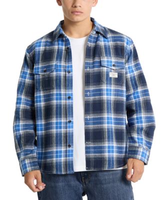 GUESS JEANS - Men's Pocket Plaid Shirt
