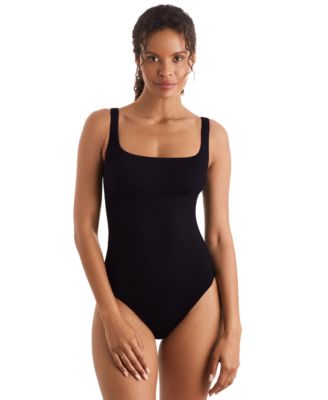 Mimi Flamingo - Women's Harper Square-Neck One-Piece Swimsuit
