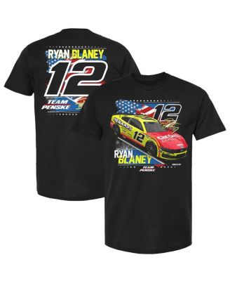 Team Penske - Men's Black Ryan Blaney Menards Patriotic Car T-Shirt