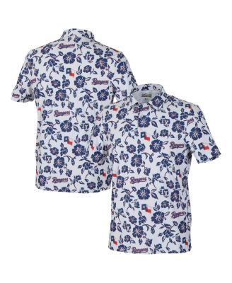 Reyn Spooner - Men's&nbsp;White Texas Rangers Pua Performance Polo Shirt
