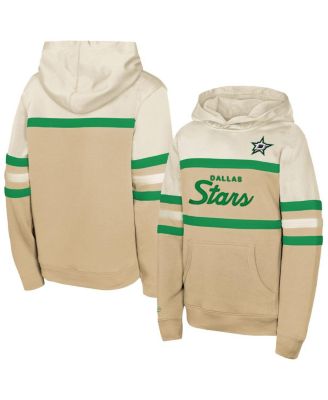 Mitchell & Ness - Big Boys and Girls Tan Dallas Stars Head Coach Pullover Hoodie
