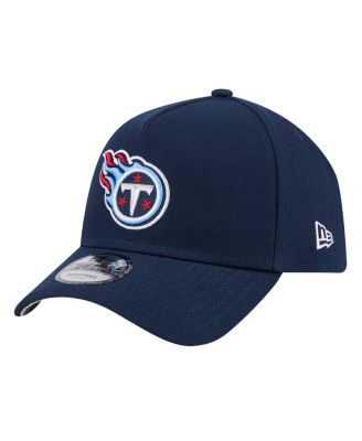 New Era - Men's Navy Tennessee Titans A-Frame 9FORTY Adjustable Hat