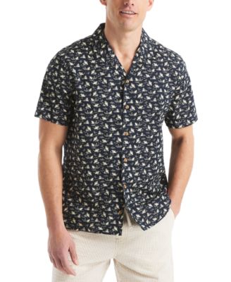 Nautica - Men's Classic-Fit Printed Button-Down Camp Shirt