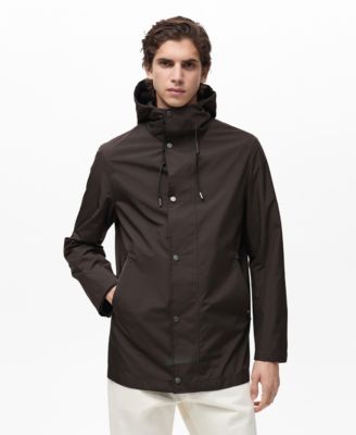 MANGO - Men's Water-Repellent Hooded Parka