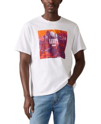 Levi's - Men's Relaxed Fit Short Sleeve Scenic Graphic Crewneck T-Shirt