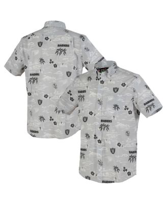 Reyn Spooner - Men's Silver Las Vegas Raiders Kekai Performance Button-Down Shirt