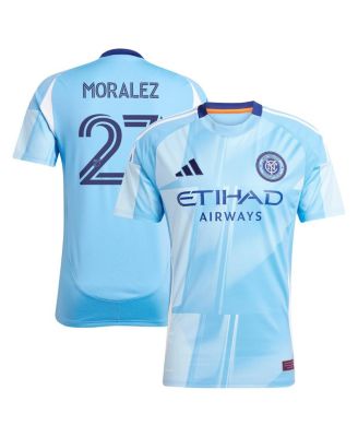 adidas - Men's Maximiliano Moralez Light Blue New York City FC 2025 The Excelsior Kit Replica Player Jersey