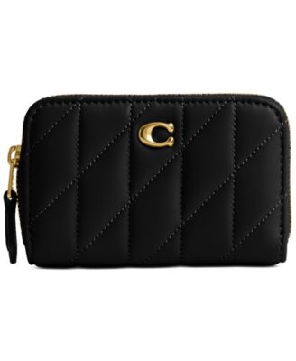 COACH - Quilted Pillow Leather Small Zip Around Card Case