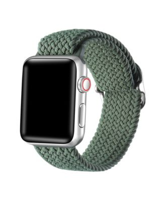 Posh Tech - Unisex Avalon Grey Nylon Band for Apple Watch Size-38mm/40mm/41mm