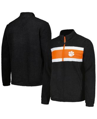 G-III Sports by Carl Banks - Men's  Black Clemson Tigers Pinch Runner Half-Zip Top