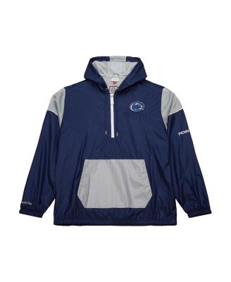 Mitchell & Ness - Men's Navy Penn State Nittany Lions Team 3.0 Anorak Half-Zip Hoodie