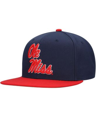Mitchell & Ness - Men's Navy/Red Ole Miss Rebels 2-Tone 2.0 Snapback Hat